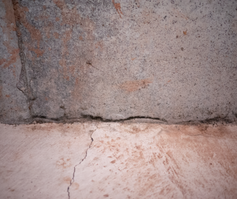 Picture of a cracked foundation to be repaired in Fort Wayne
