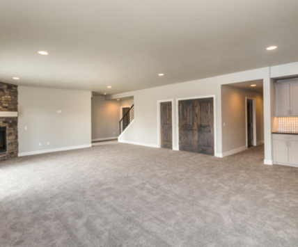 Picture of a finished basement with no water damage